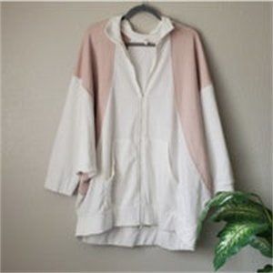 Movement Baggy Oversize Dolman Zip Up Boho Sweater Cardigan S